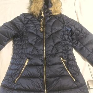 Bebe removable faux fur jacket